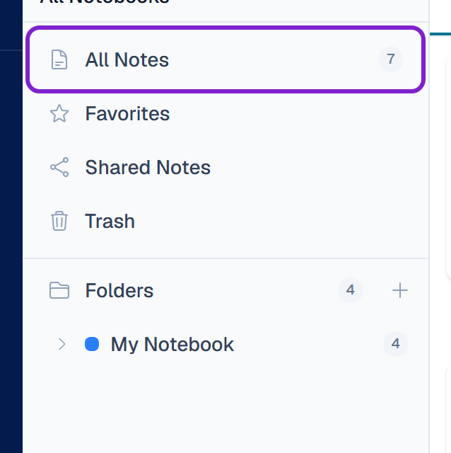 Start with All Notes in the sidebar — if you remember words from the note, use…