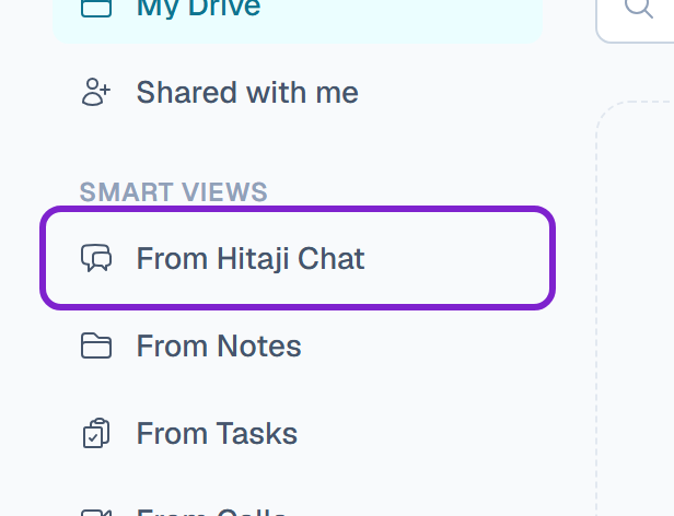 Drive — in the left rail, open the Smart views section